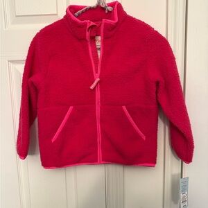 Cat & Jack Vibrant Pink Kids Fleece Jacket